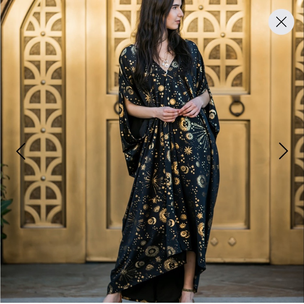 Wolf & Badger Jennafer Grace celestial caftan
